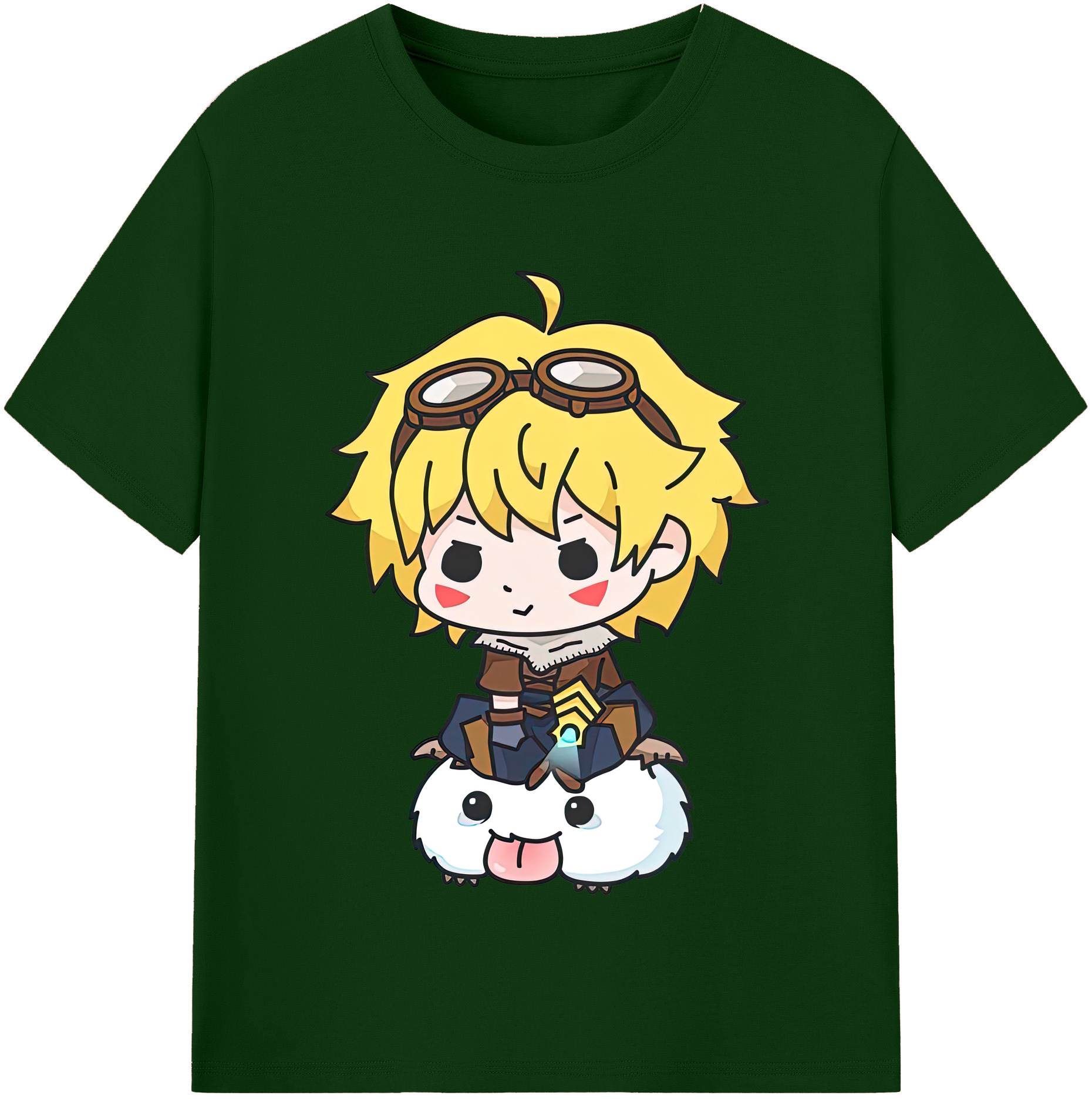 リーグ・オブ・レジェンド League of Legends LOL 綿100％半袖Tシャツ（フロントプリント）